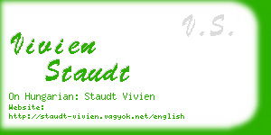 vivien staudt business card